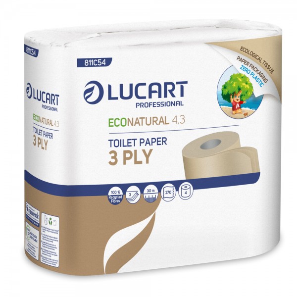 LUCART Carta igienica Econatural 29,7m