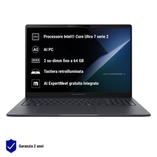 Nb asus commercial nx p b3605cca-mb0062x 16" intel core ultra 5 225h 16gb ssd512gb w11p colore grigio scuro