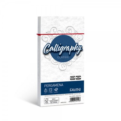 Calligraphy - buste pergamena c4 colore bianco grammatura 90gr