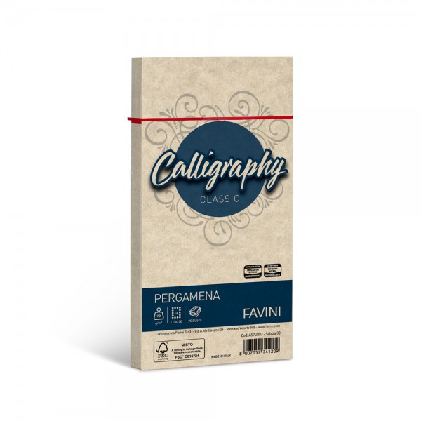 Calligraphy - buste pergamena c4 colore sabbia grammatura 90gr