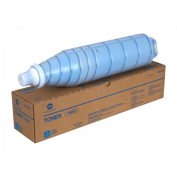 Toner Originale Konica Minolta TN-622C (A5E7450) Ciano
