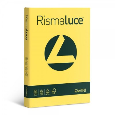 Rismaluce - carta a4 colore giallo sole grammatura 140gr