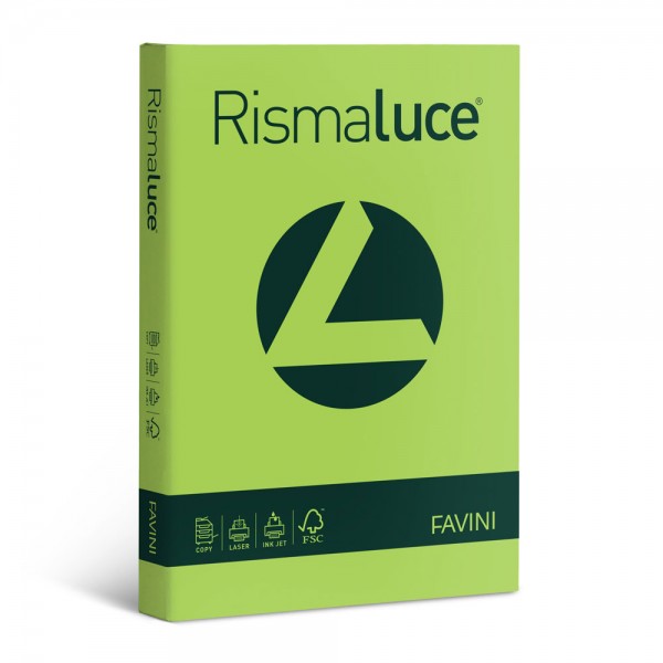 Rismaluce - carta a4 colore pistacchio grammatura 140gr