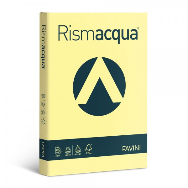 Rismacqua - carta a3 colore giallo chiaro grammatura 200gr