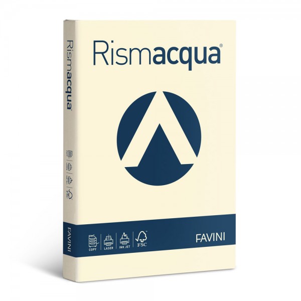 Rismacqua - carta a4 colore avorio grammatura 200gr