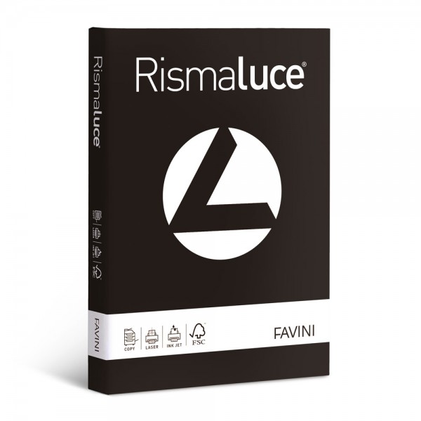 Rismaluce - carta a4 colore nero grammatura 90gr