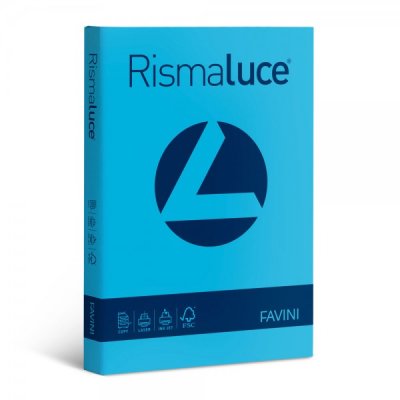 Rismaluce - carta a4 colore azzurro grammatura 90gr