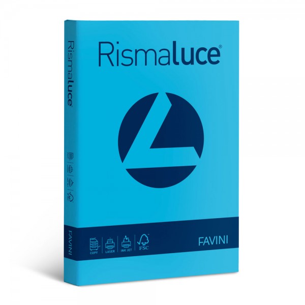 Rismaluce - carta a4 colore azzurro grammatura 90gr