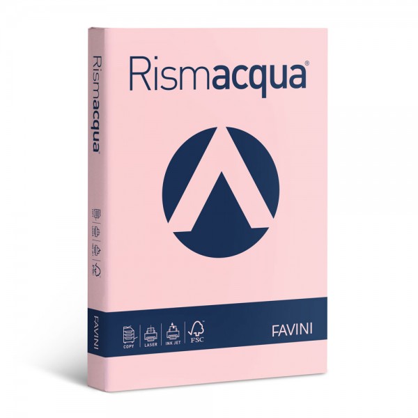 Rismacqua - carta a4 colore rosa grammatura 90gr