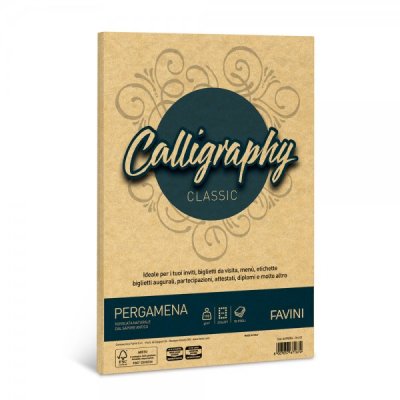 Calligraphy - carta pergamena a4 colore oro grammatura 190gr