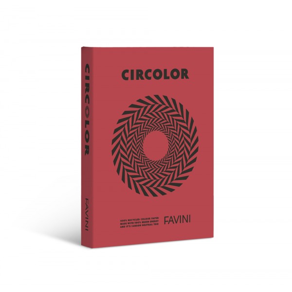 Circolor - carta a4 colore rosso grammatura 160gr