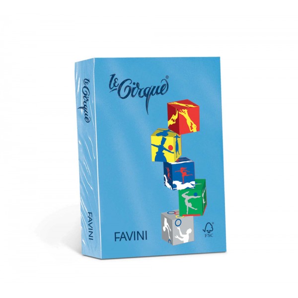 Le cirque - carta a3 colore azzurro reale grammatura 160gr