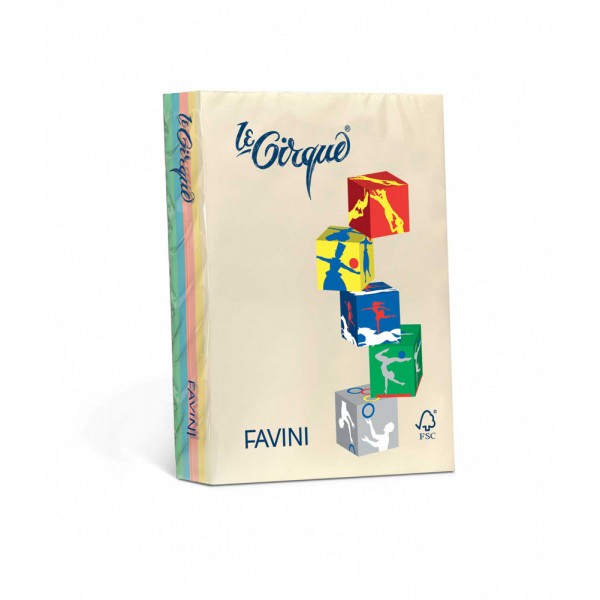 Le cirque - carta a4 colore assortiti 5col grammatura 160gr