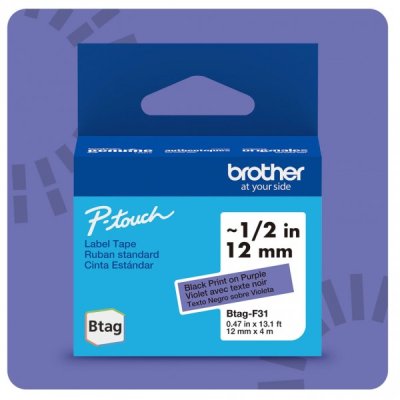 Brother btagf31 nastro nero/viola colore nero su viola