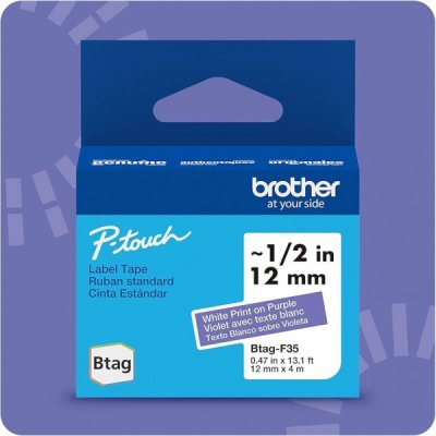 Brother btagf35 nastro bianco/viola colore bianco su viola