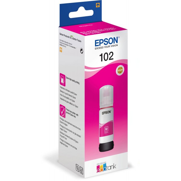 Inchiostro EcoTank Epson 102 Magenta C13T03R340 originale