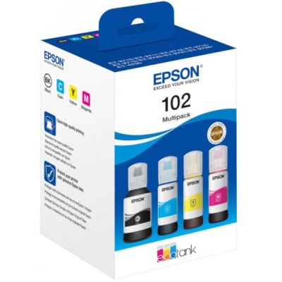 Inchiostri Epson 102 T03R6 C13T03R640 Nero Ciano Magenta Giallo originale