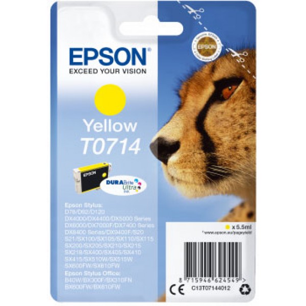 Epson Cartuccia Originale Giallo T0714 C13T07144021