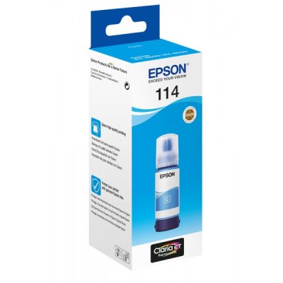 Inchiostro Epson EcoTank 114 C13T07B240 Ciano originale