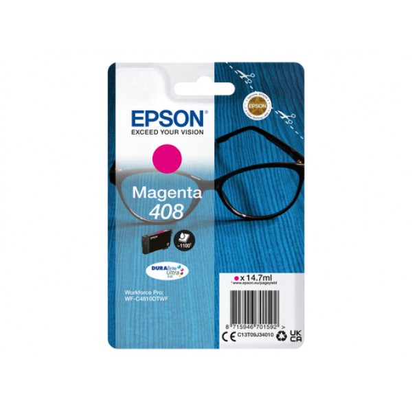 Epson Cartuccia originale MAGENTA 408 (C13T09J34010)