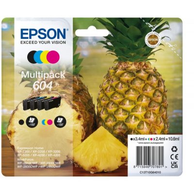 Epson Cartuccia originale Nero Ciano Magenta Giallo Multipack 604 C13T10G64010