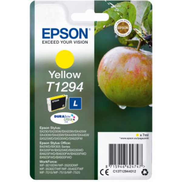 T1294 cartuccia giallo colore giallo