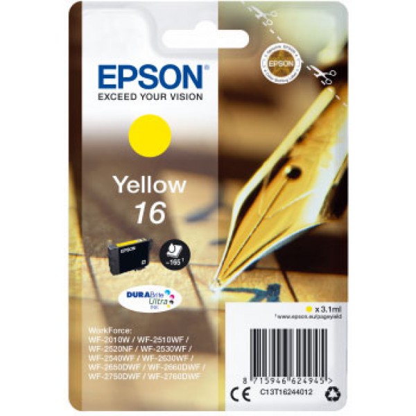 Epson Cartuccia Originale Giallo 16 C13T16244012