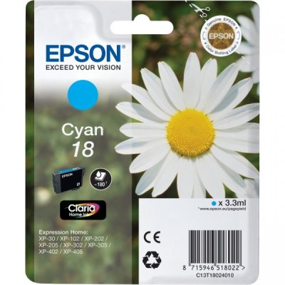 Epson cartuccia originale ciano 18 (C13T18024012)