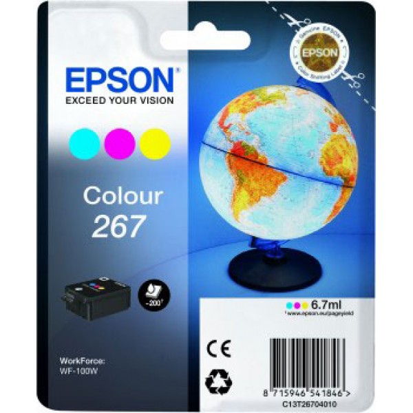 Epson Cartuccia Originale Ciano Magenta Giallo T267 C13T26704010
