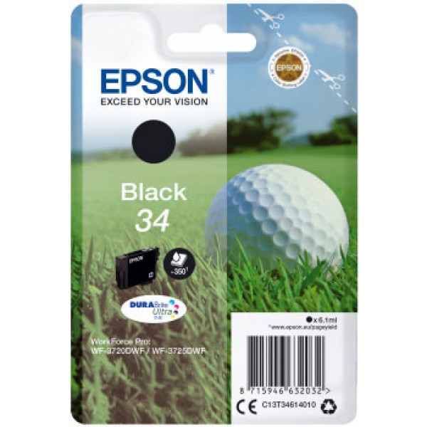 Epson Cartuccia Originale Nero 34 (C13T34614010)