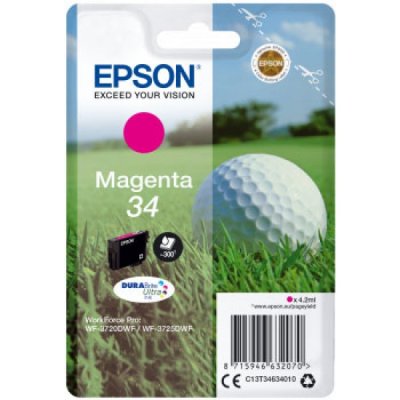 Epson Cartuccia Originale Magenta 34 (C13T34634010)