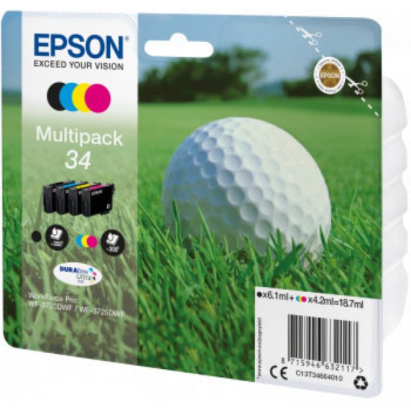 T3466 cartuccia multipack cmyk colore nero, ciano, magenta, giallo