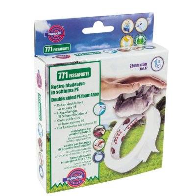 Fissaforte 771 - nastro biadesivo colore bianco