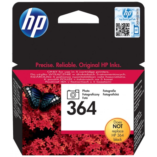 HP Cartuccia Originale Nero Fotografico Photo 364 CB317EE
