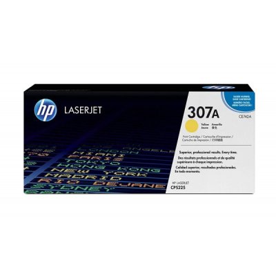 HP Toner originale giallo CE742A (307A)