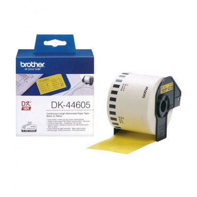 Rotolo etichette adesive gialle 62mm x30,48m colore giallo