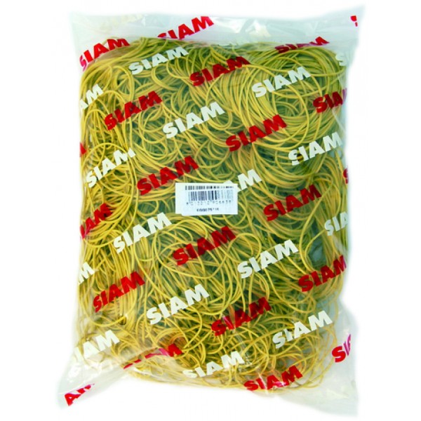 Elastici in gomma colore giallo