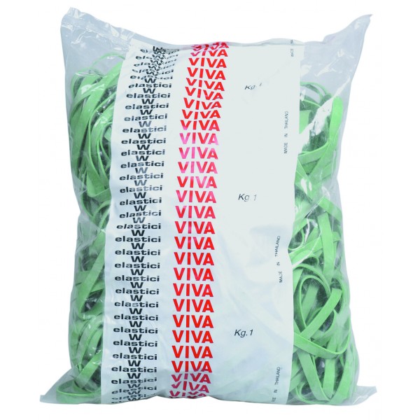 Fettucce in gomma colore verde