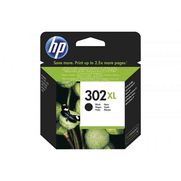 HP cartuccia originale Nero 302XL (F6U68AE)