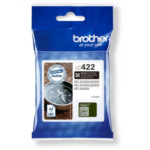 Brother Cartuccia Originale Nero LC422BK