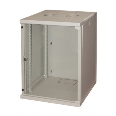Armadio rack 19" 15 unita' da muro colore grigio