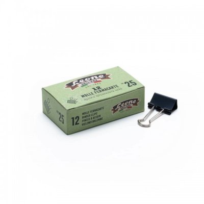 Molle double clips 25mm 12pz colore nero
