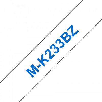 Brother mk-233bz nastro blu/bianco 12mm x 8m colore blu su bianco