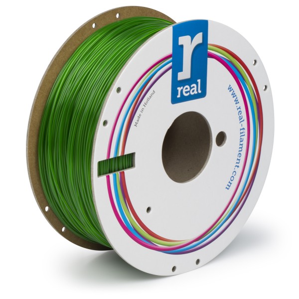 Bobina verde traslucido petg 1kg 1.75mm colore verde traslucido