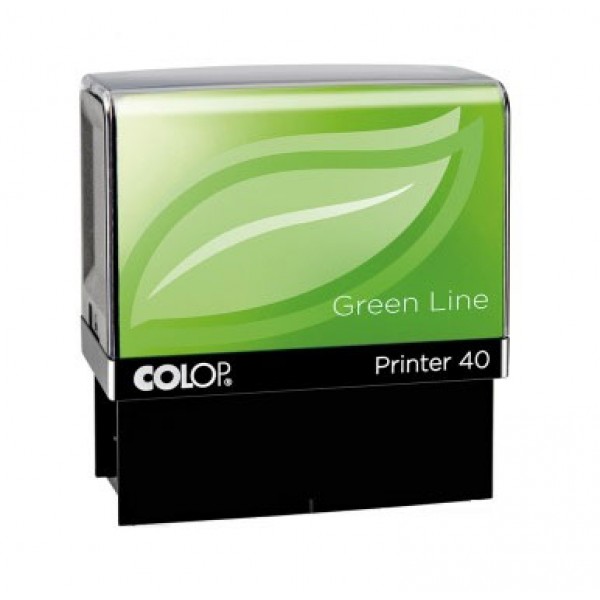 Printer 40 green line - timbro colore verde