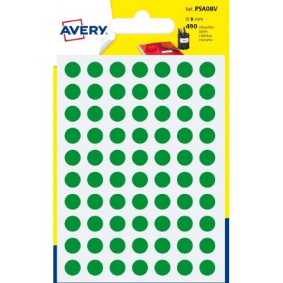 Etichette adesive in fogli - multiuso rotonde colore verde