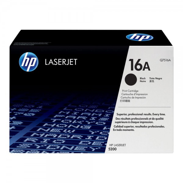 Q7516a toner nero colore nero