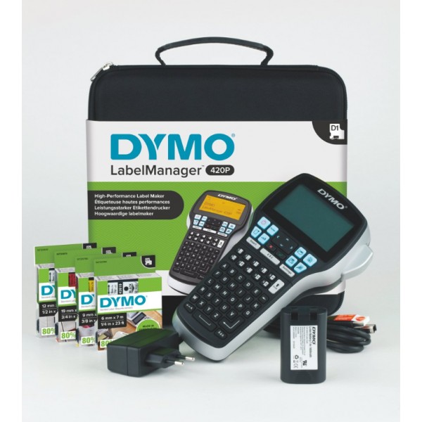 Dymo kit etichettatrice portatile label manager 420p