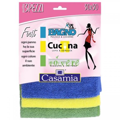 Panni in microfibra - 3pz colore assortiti