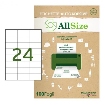 Etichette adesive in fogli a4